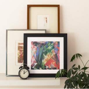Poster Oiseaux (Vogel) par Franz Marc, Cubisme Vintage Ar