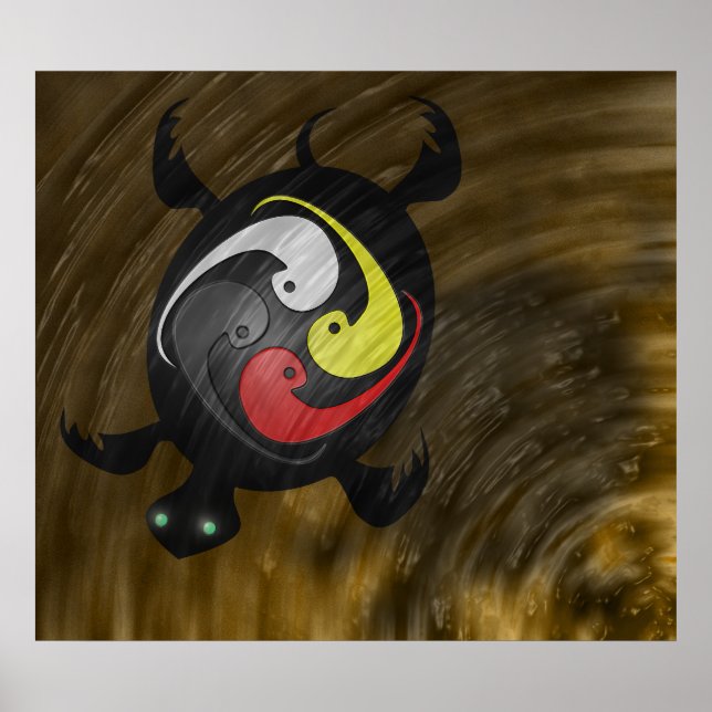 Poster Ojibway Miskwaadesi (Devant)