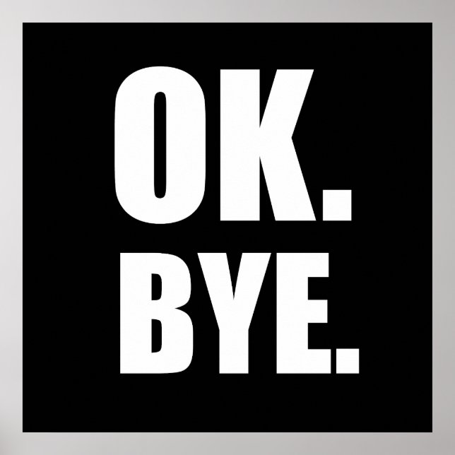 Poster Ok, au revoir (Devant)