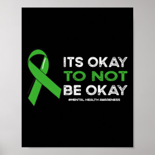 Poster OK Ne Pas Être D'Accord Santé Mentale Sensibilisat