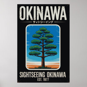 Poster Okinawa Tourisme Vintage
