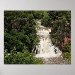 Poster Oklahoma, chutes Turner Falls,