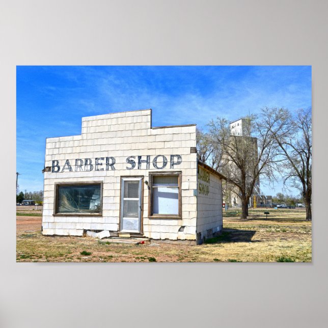 Poster Oklahoma Panhandle Barber Shop (Devant)