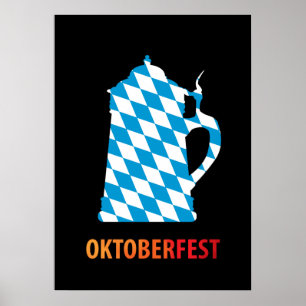 Poster Oktoberfest, Bayern Colors