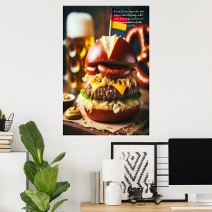 Poster Oktoberfest Burger Feast 24x36