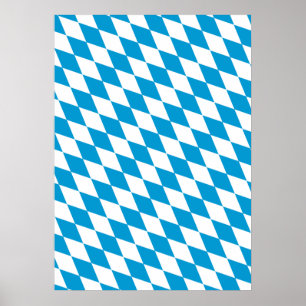 Poster Oktoberfest, couleurs de Bavière