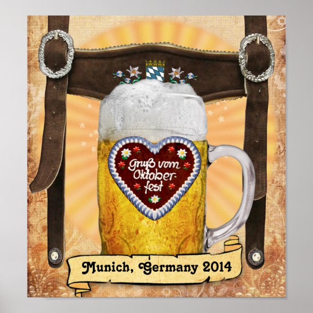 Poster Oktoberfest Munich (Devant)