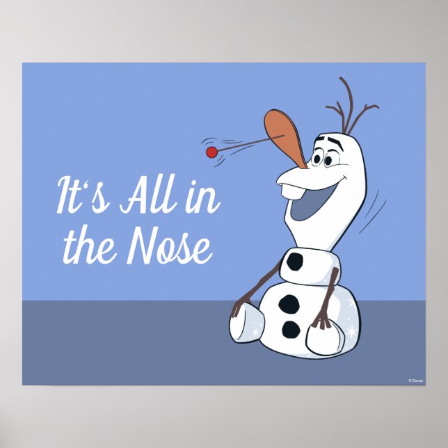 Poster Olaf Avec Boule À Paddle (Devant)
