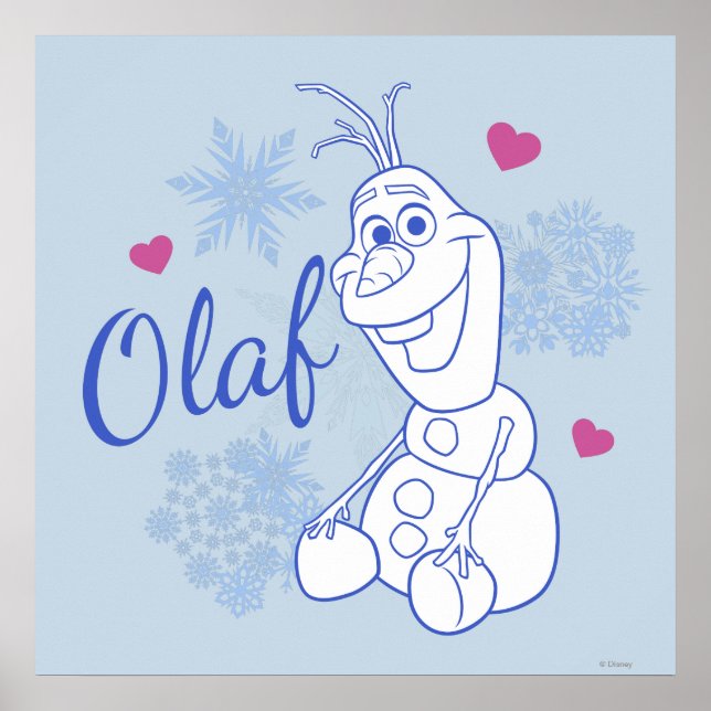 Poster Olaf | Les flocons de neige (Devant)