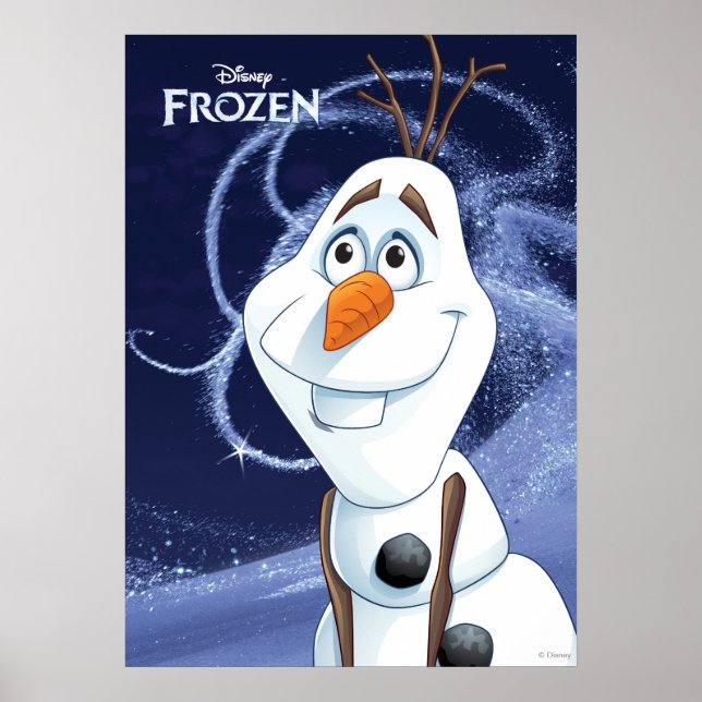 Poster Olaf | Petit héros Cool (Devant)