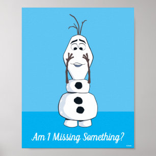Poster Olaf sans nez