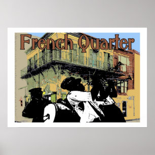Poster Old Absinthe House Brass Band, French Quarter, Nou