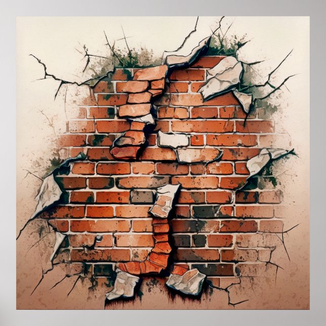 Poster Old Brick (Devant)