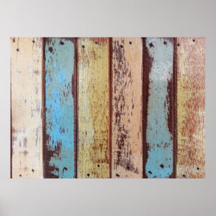 Poster Old colorful wooden background abstract,background