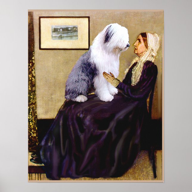Poster Old English 1 - Whistlers Mother (Devant)