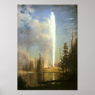 Poster Old Faithful, Albert Bierstadt
