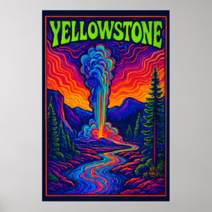 Poster Old Faithful Psychedelique