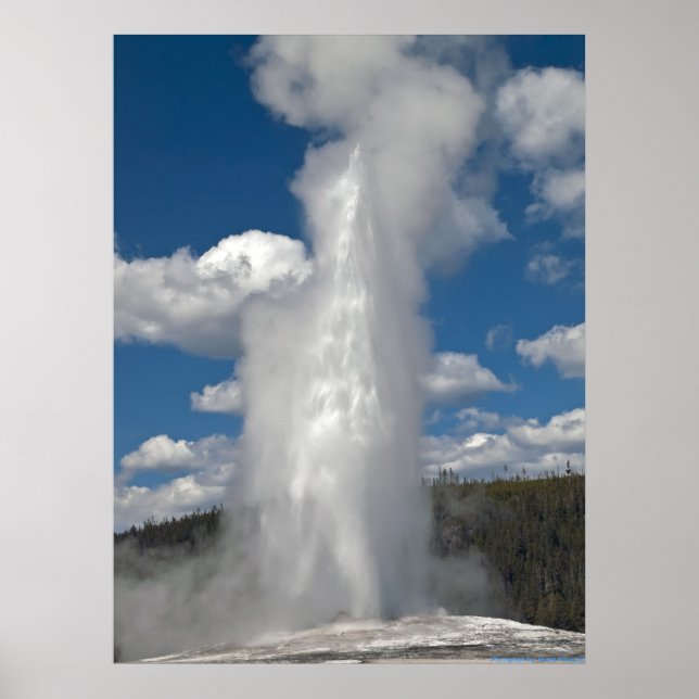 Poster Old Faithouse Geyser - Beaux Art Imprimer (Devant)