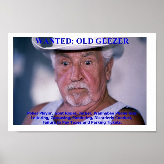 Poster Old Geezer (Devant)
