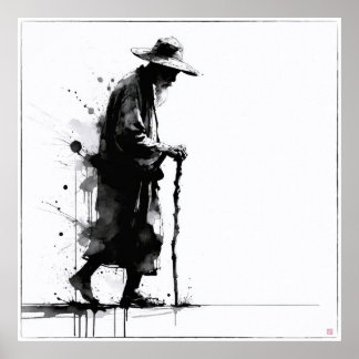 Poster Old Man - Archival Print