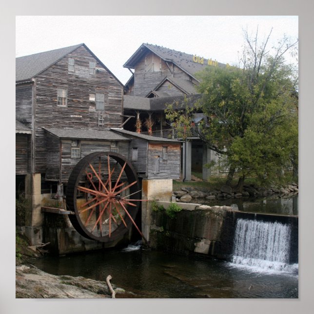 Poster Old Mill de Pigeon Forge TN (Devant)