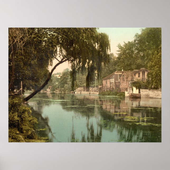 Poster Old Reach, Thorpe, Norwich Norfolk, archive (Devant)
