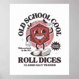 Poster Old school d20 - D&D