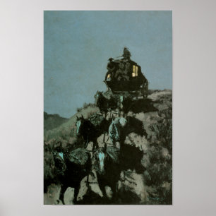 Poster Old Stagecoach of the Plains par Remington Imprime