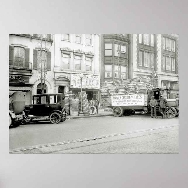 Poster Old Tire Store, 1921 (Devant)