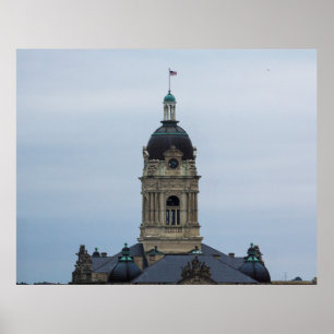 Poster Old Vanderburgh County Courthouse, Evansville, IN