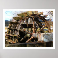Old Wood Waterwheel