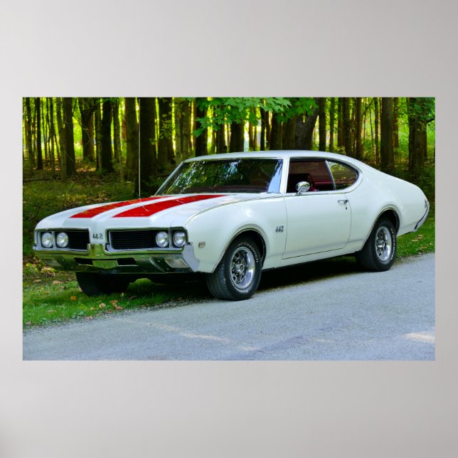 Poster Oldsmobile 442 1969 (Devant)