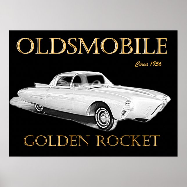 Poster Oldsmobile Golden Rocket (Devant)