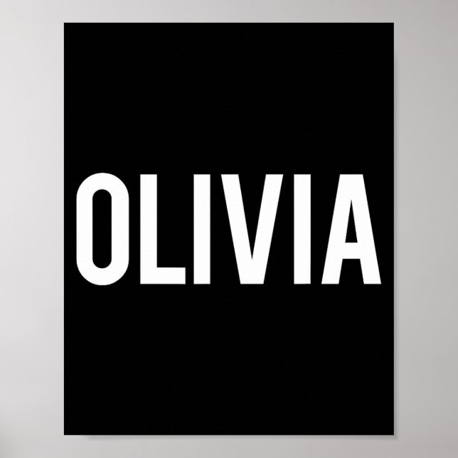 Poster Olivia - Cool New Funny Name Fan Gift Tee  (Devant)