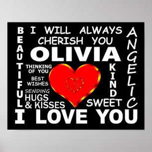Poster Olivia I Love You