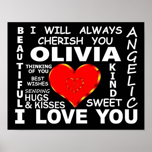 Poster Olivia I Love You (Devant)