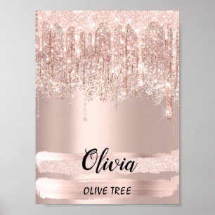 Poster Olivia Nom Signification Anniversaire 16e cadeau n