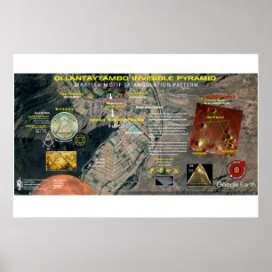 Poster Ollantaytambo-Pyramide