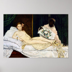 Poster Olympia, Edouard Manet, 1863