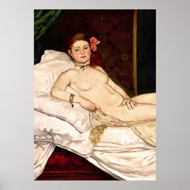 Poster Olympia par Edouard Manet (Devant)