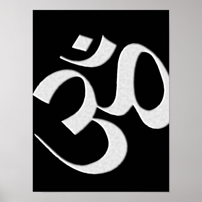 Poster Om argenté  (Devant)