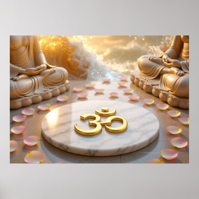 POSTER OM - AUM - ZEN BOUDDHISME (Devant)