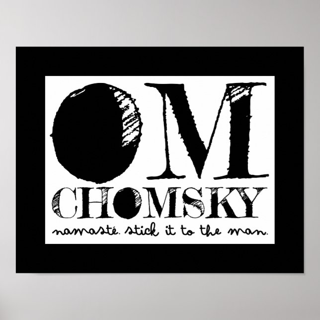 Poster Om Chomsky (Devant)