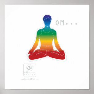 Poster OM Lotus Chakras