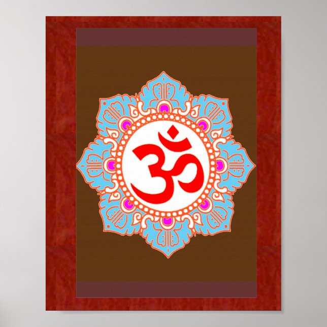 Poster Om Mantra Art : par Navin Joshi, cadeaux LOWPRICE (Devant)