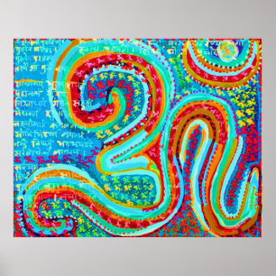 Poster OM MANTRA : Om 108 fois et autres mantras