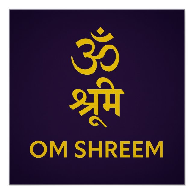 Poster Om Shreem (Devant)
