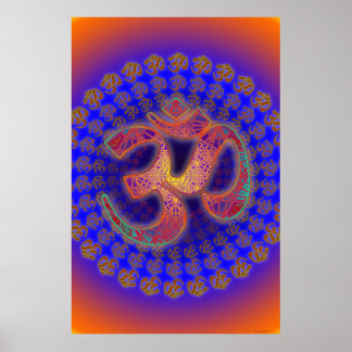 Poster Om Symbole Colorfield Portal Mandala