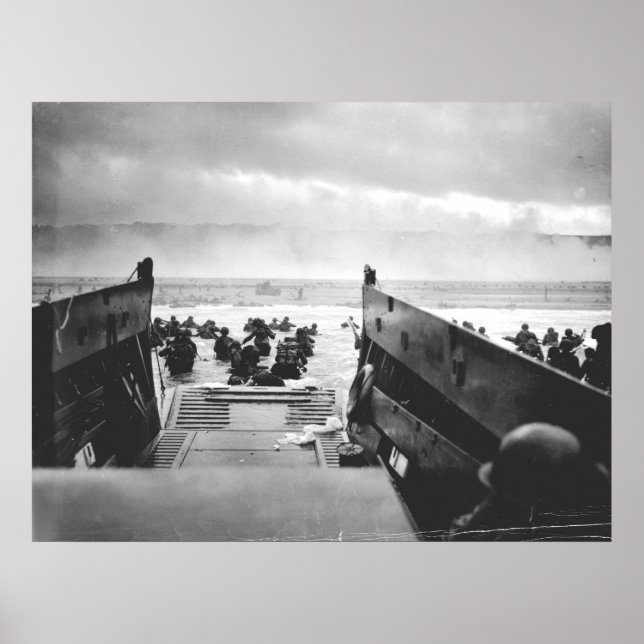 Poster Omaha Beach, Normandie, Jour J 1944 (Devant)
