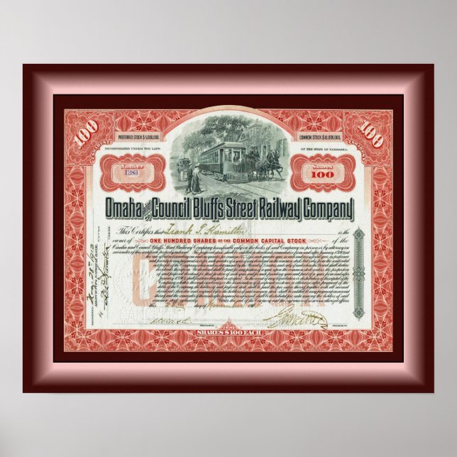 Poster Omaha et le Conseil Bluffs Street Railway ~ (Devant)